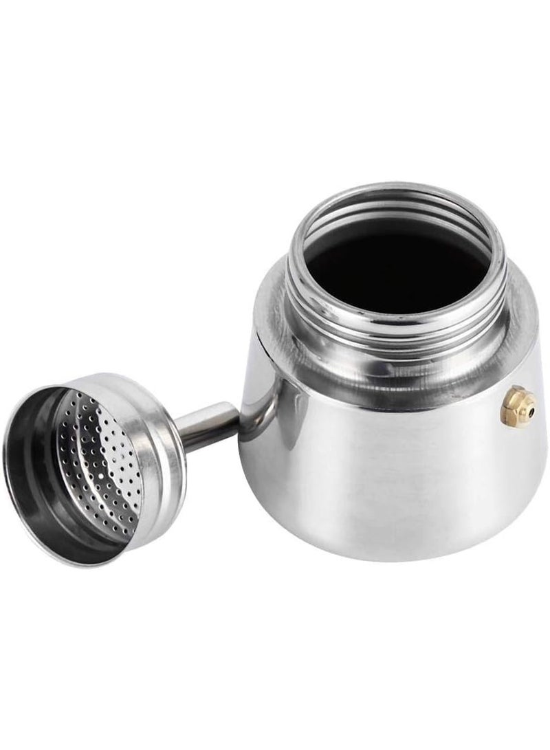 Spaceshoop Stainless Steel Italian Espresso Coffee Maker for Gas Stovetop (6Cup)  - Image 3