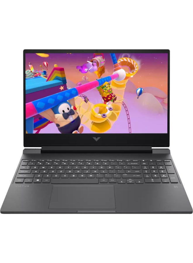 HP لابتوب فيكتوس للألعاب بشاشة 15.6 بوصة بدقة Full HD (1920X1080) ومعدل تحديث 144Hz، مع معالج Core i7-13620H/ذاكرة RAM سعة 16GB من نوع DDR5/قرص SSD سعة 1TB/بطاقة رسومات Nvidia GeForce RTX 5050 بسعة 8GB/نظام تشغيل Windows 11/ - Image 1