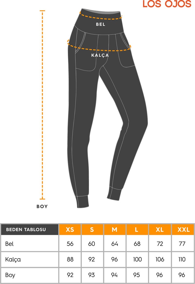 Los Ojos Womens Blue Gray High Waist Jogger Sweatpants Joggers  - Image 2