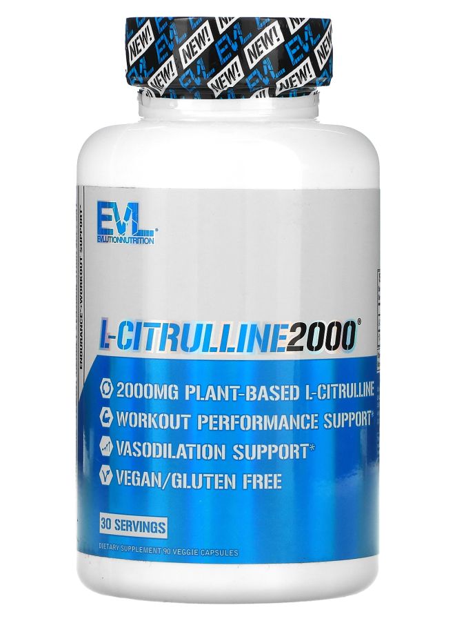 EVLUTION NUTRITION L-Citrulline2000 90 Veggie Capsules
