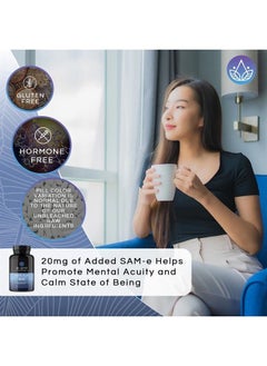 DR EMIL NUTRITION 200 MG 5-HTP Plus with SAM-e to Maintain Normal Healthy Sleep and Create a Sense of Wellbeing - 5HTP Supplement with Vitamin B6-60 Vegan Capsules, 30 Servings  - Image 3