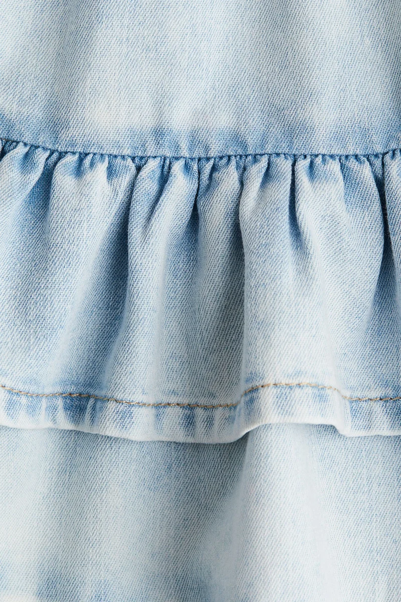 اتش اند ام Tiered denim skirt