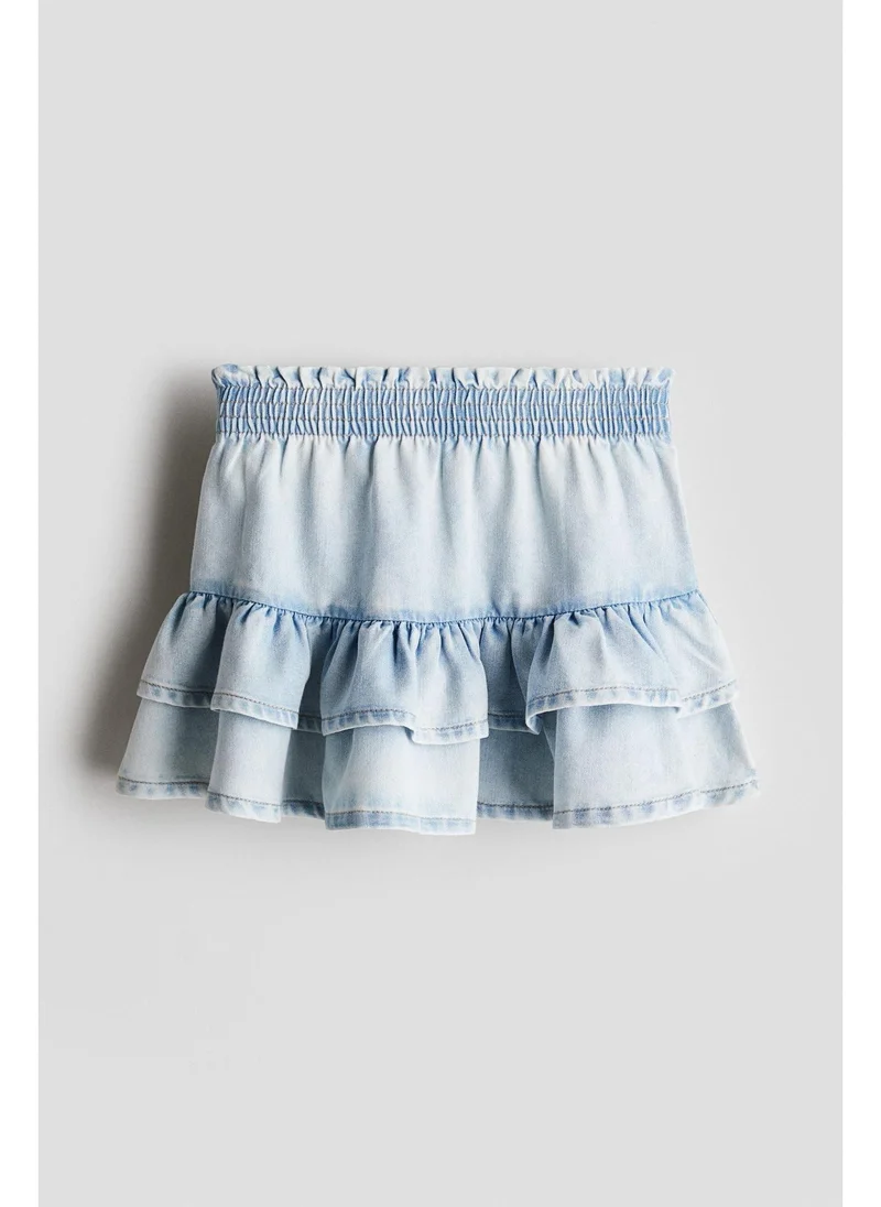 اتش اند ام Tiered denim skirt