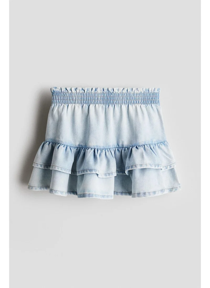 H&M Tiered denim skirt