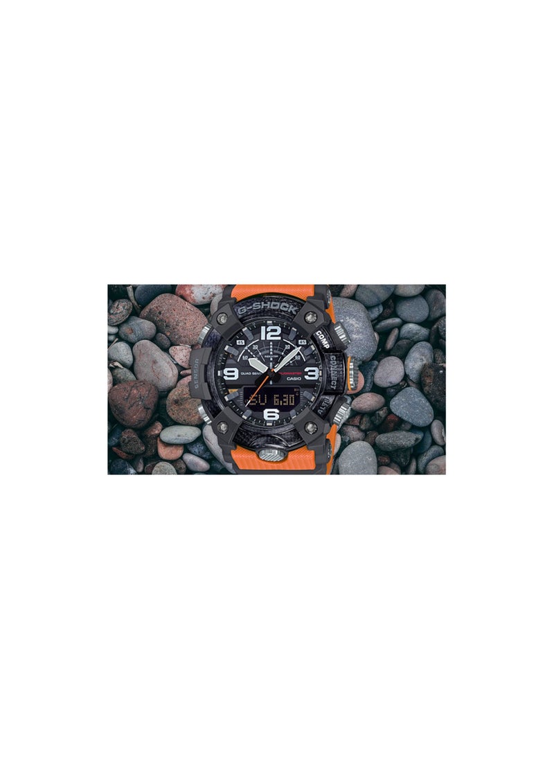 CASIO - Casio G-Shock GG-B100-1A9 MudMaster Analog-Digital Bluetooth Step Tracker Carbon Core Guard Resin Watch - Image 1