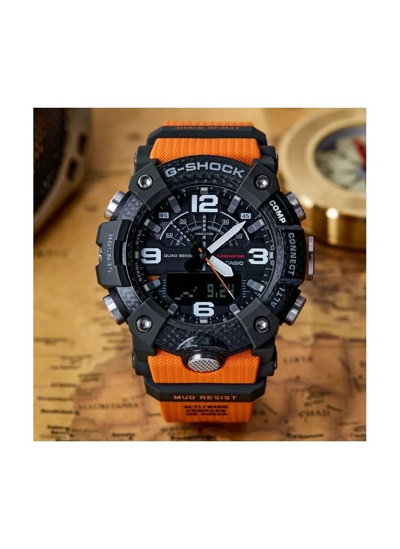 CASIO - Casio G-Shock GG-B100-1A9 MudMaster Analog-Digital Bluetooth Step Tracker Carbon Core Guard Resin Watch - Image 1