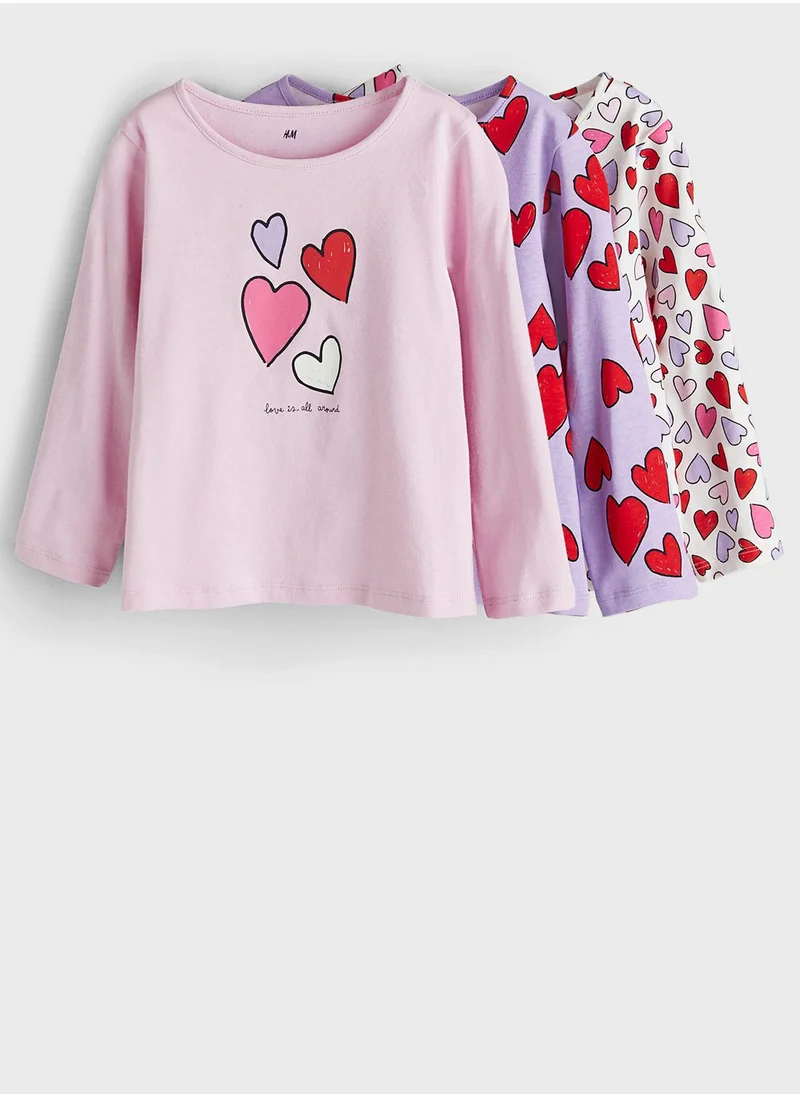 اتش اند ام Kids 3-Pack Long-Sleeved Jersey Tops