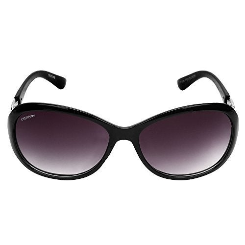 Creature Gaga Cat-Eye Oversize Sunglasses For Girls(Lens-Purple||Frame-Black||GAGA-007) - Image 3