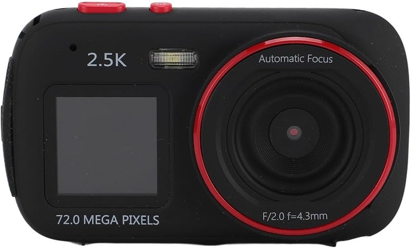 Kids Digital Camera 72MP 2 5K Auto Focus Dual Screen Selfie 16X Zoom MP3 Playback 750mAh Battery - Image 1