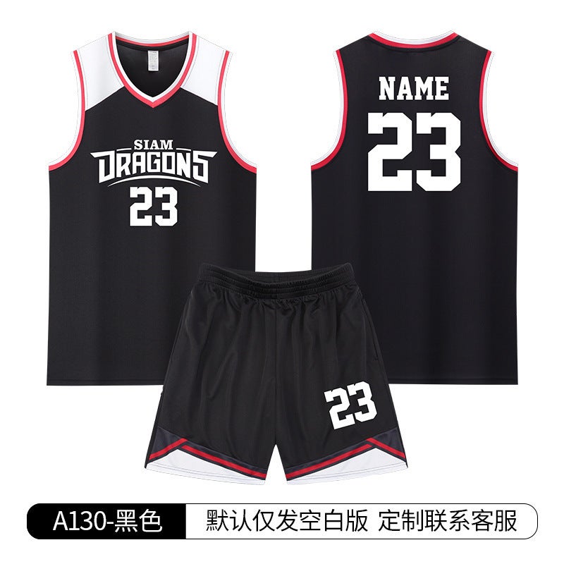 Summer Basketball Uniform Suit For Adult Male Students Quick-Drying Breathable Jersey Campus Female Children Training Game Sportswear - Image 1