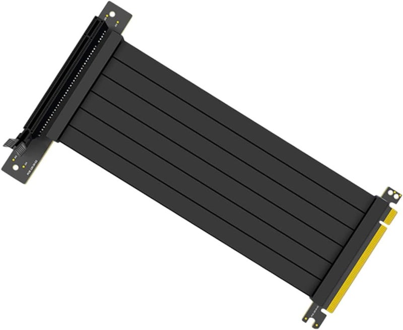 PCI Express Riser Cable 90 Degree Extension Adapter Black 50cm for Stable Graphics Card Connection Gaming PC - Image 1