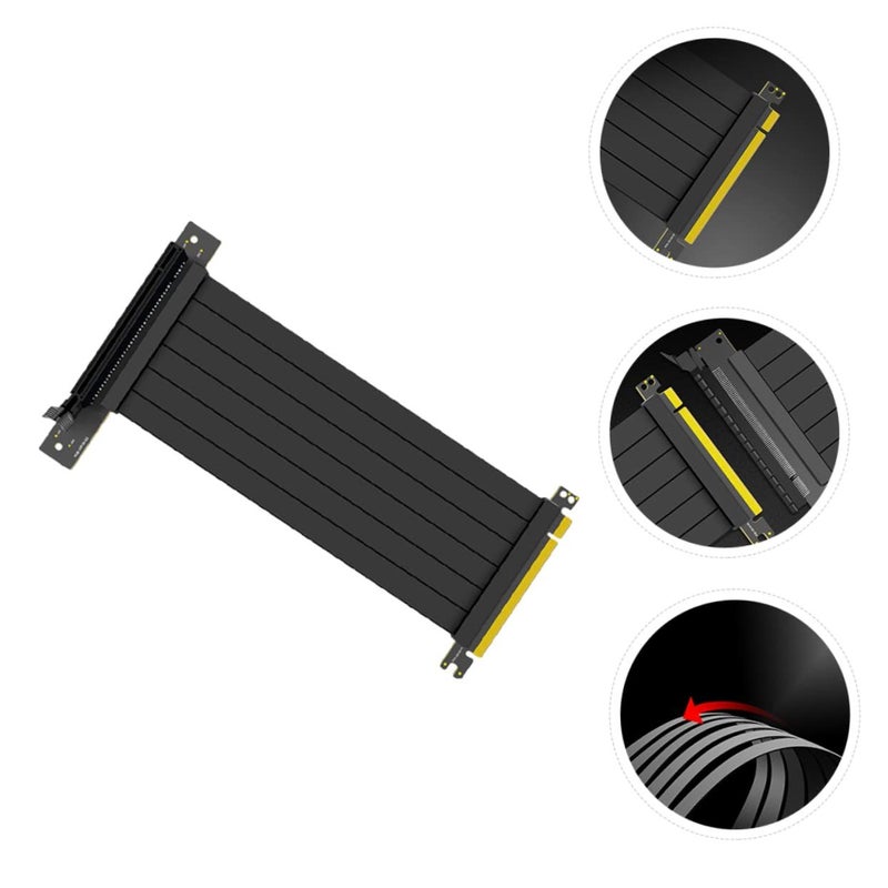 PCI Express Riser Cable 90 Degree Extension Adapter Black 50cm for Stable Graphics Card Connection Gaming PC - Image 5