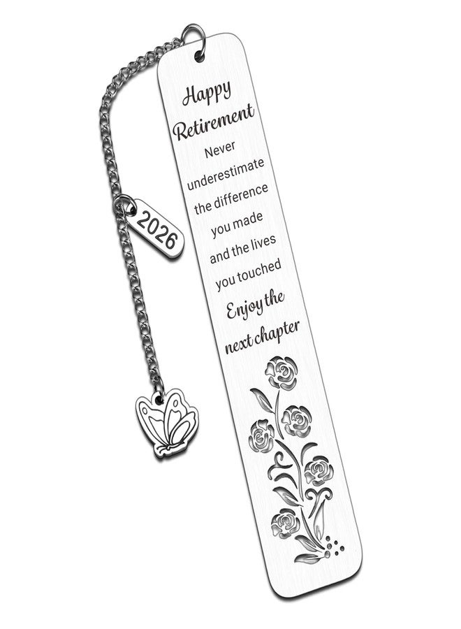 FOOZDEEVAAQ Happy Retirement Gifts for Women 2026 Retirement Gift for Woman Coworker Employee Friends Retired Teacher Nurse Boss Going Away Gifts for Coworkers Leaving Gift for Women Goodbye Farewell Bookmarks - Image 1