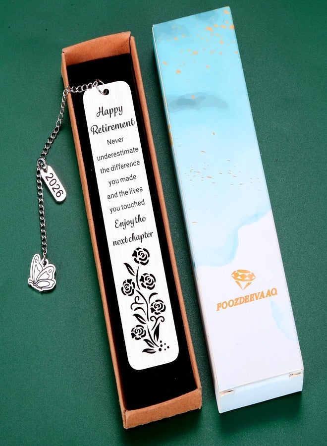 FOOZDEEVAAQ Happy Retirement Gifts for Women 2026 Retirement Gift for Woman Coworker Employee Friends Retired Teacher Nurse Boss Going Away Gifts for Coworkers Leaving Gift for Women Goodbye Farewell Bookmarks - Image 5