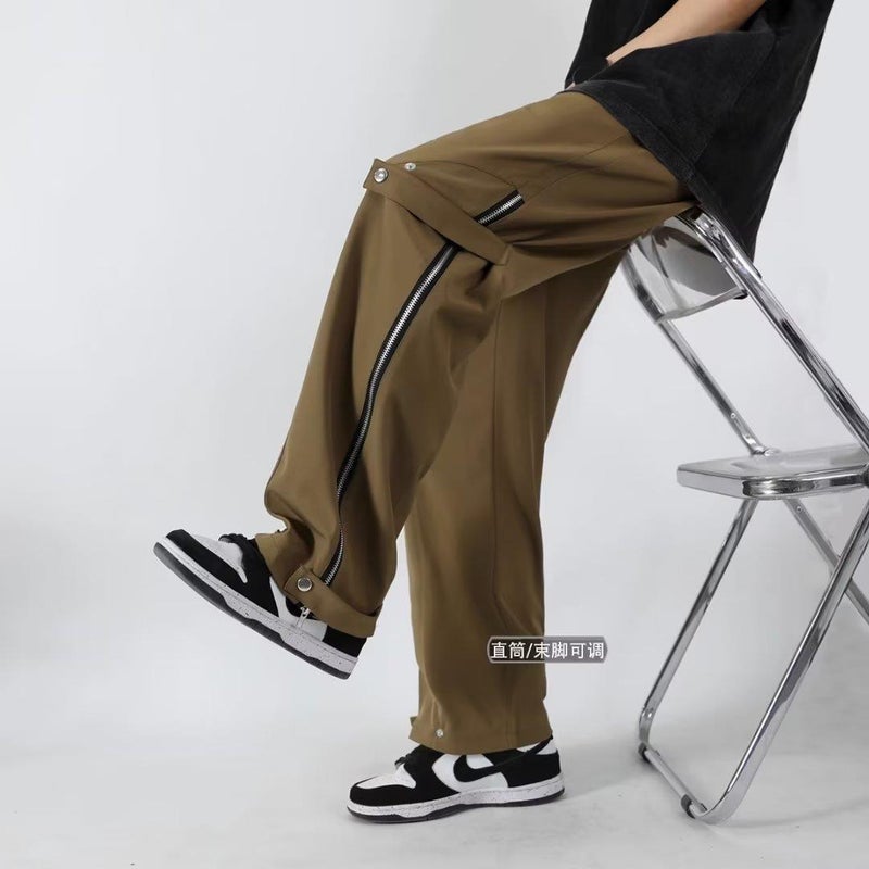 Casual Pants Boys Summer Loose Trendy High Street Sports Wide Leg Pants Trendy Brand Thin Heavy Straight Overalls - Image 5