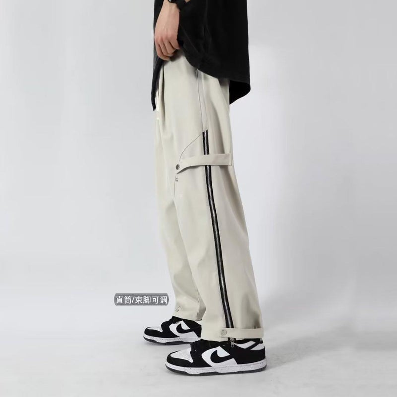 Casual Pants Boys Summer Loose Trendy High Street Sports Wide Leg Pants Trendy Brand Thin Heavy Straight Overalls - Image 4