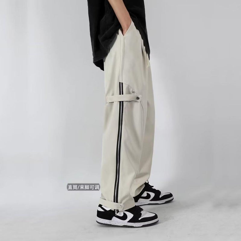 Casual Pants Boys Summer Loose Trendy High Street Sports Wide Leg Pants Trendy Brand Thin Heavy Straight Overalls - Image 3