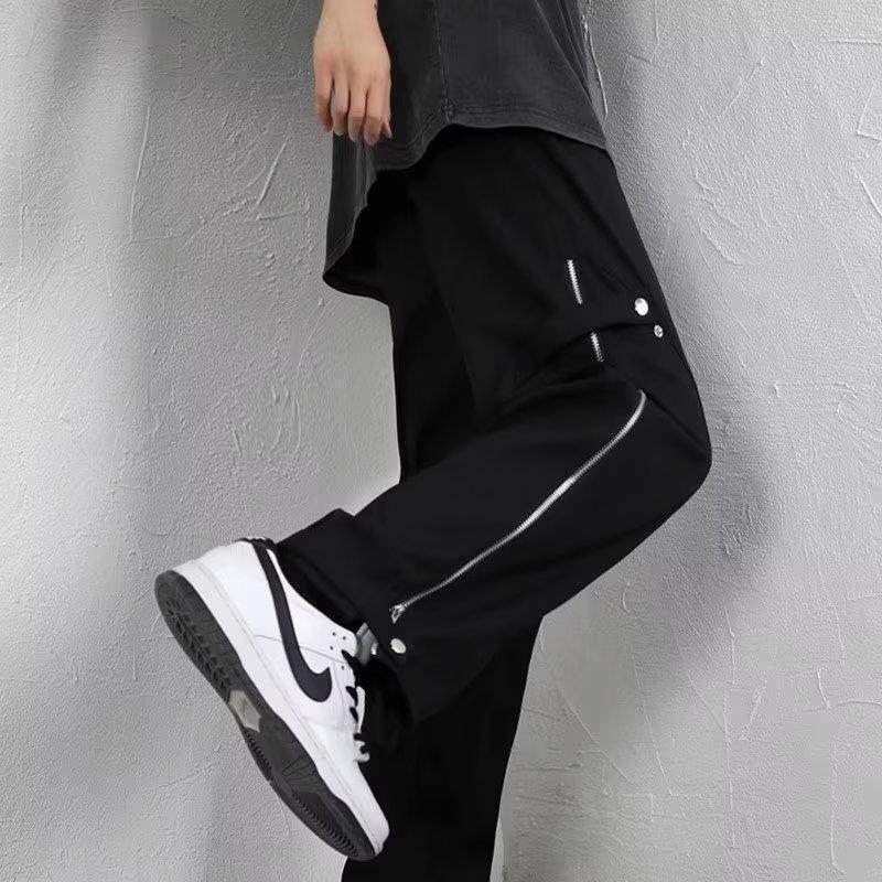 Casual Pants Boys Summer Loose Trendy High Street Sports Wide Leg Pants Trendy Brand Thin Heavy Straight Overalls - Image 2