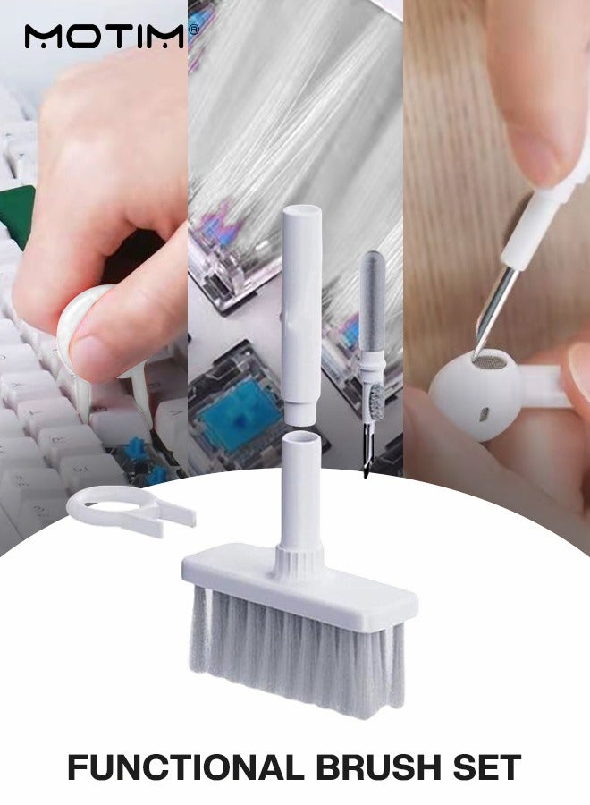 Motim 5 in 1 Airpods Cleaner Keyboard Soft Cleaning Brush Earbuds Cleaning Pen Laptop Computer Cleaning Tool Kit with Keycap Puller  - Image 1