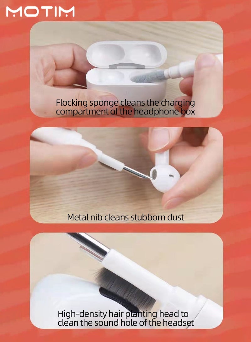 Motim 5 in 1 Airpods Cleaner Keyboard Soft Cleaning Brush Earbuds Cleaning Pen Laptop Computer Cleaning Tool Kit with Keycap Puller  - Image 5