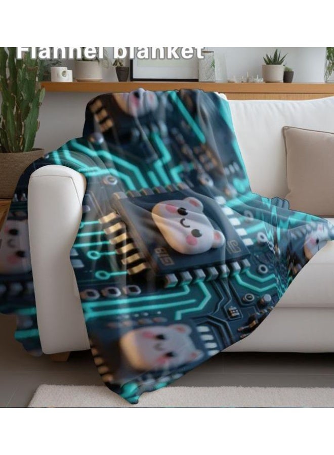 عام بطانية رقيقة من الفانيلا (حرارة ومريحة، ومناسبة للنوم واستخدام اللعبة والغبار والرمل) 150 سم * 200 سم - 223 - Image 4