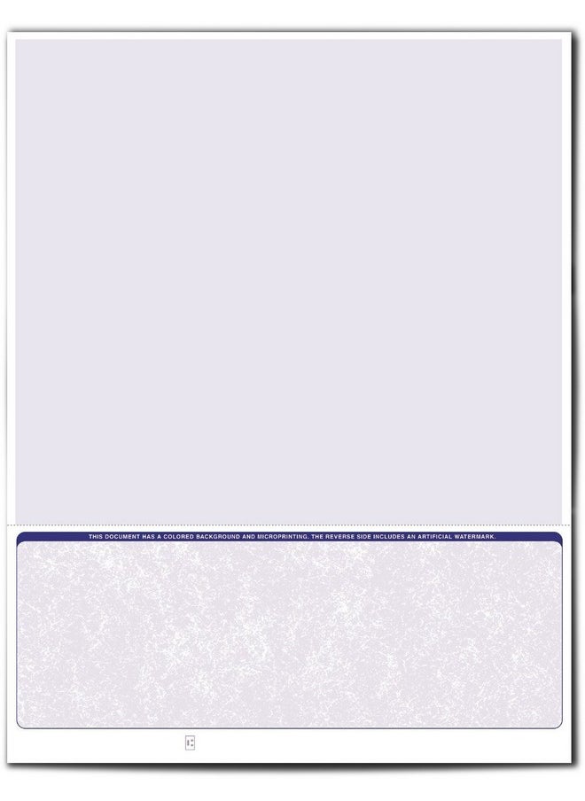 VersaCheck Secure Checks 250 Blank Business Voucher Checks Blue Classic 250 Sheets Form 1002 Check On Bottom  - Image 2