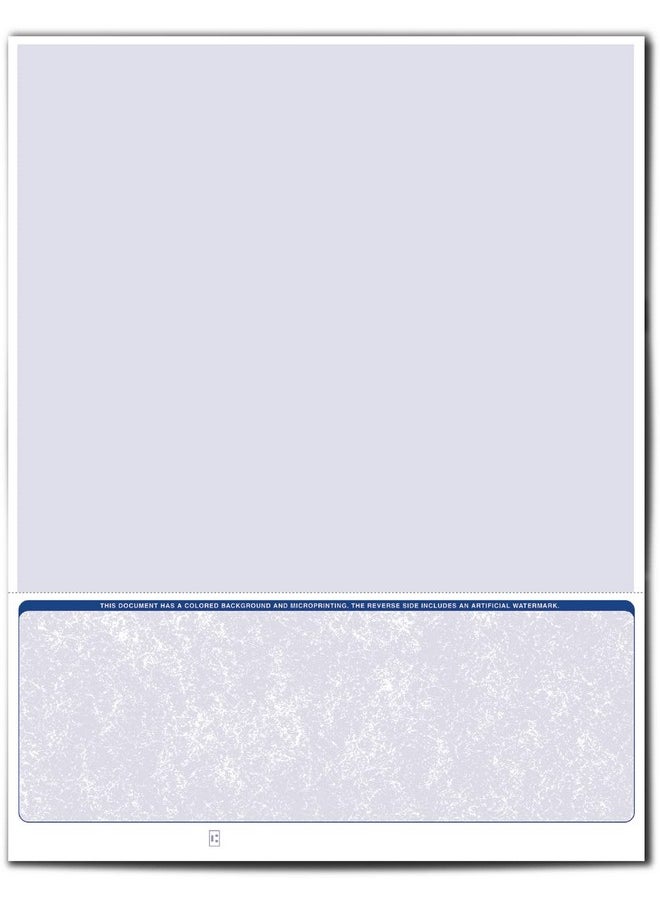 VersaCheck Secure Checks 250 Blank Business Voucher Checks Blue Classic 250 Sheets Form 1002 Check On Bottom  - Image 3