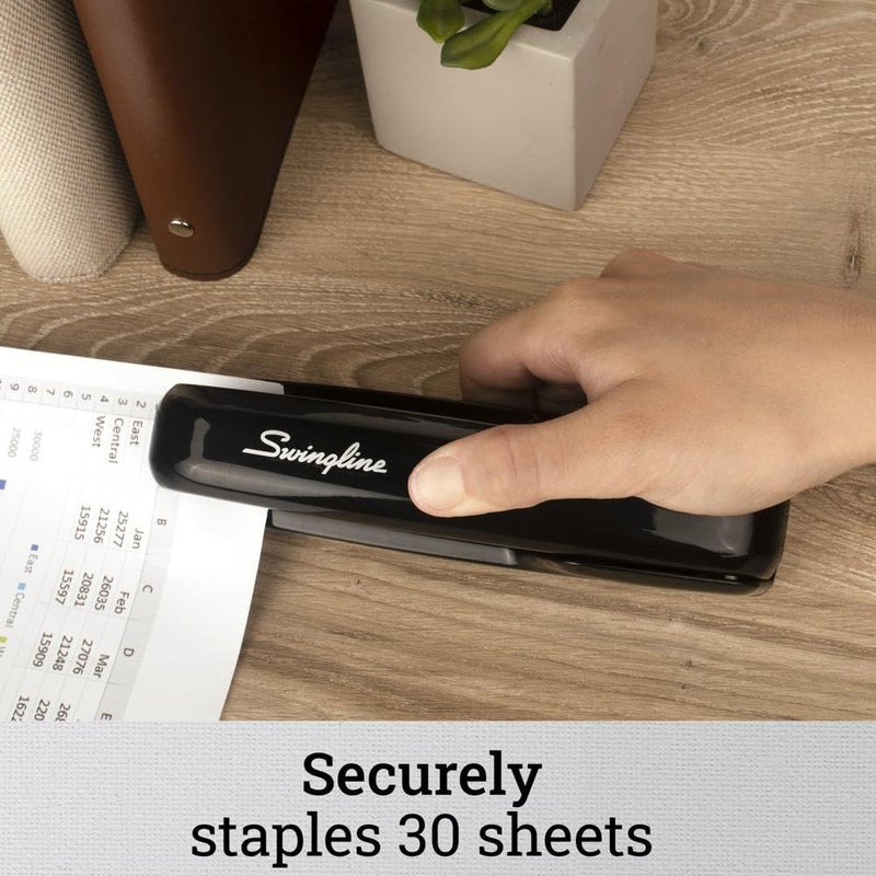 Swingline Stapler, 30 Sheet Capacity, 747 Business Stapler, Jam Free, Metal, Black (74732) - Image 2