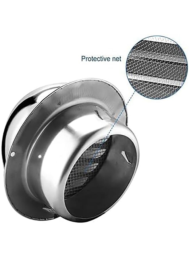 Dryer Vent 4 Inch/6 Inch Exhaust Vent, Wall Vent 4 Inch/6 Inch Outlet Stainless Steel Soffit Vents Round Vent Cover for HVAC System. (Size : 100#) - Image 2