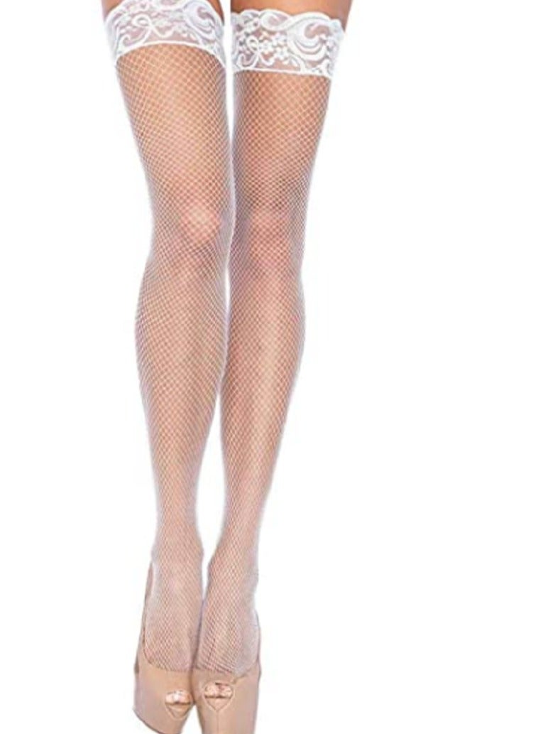 Women Fence Fishnet Thigh High stockings.  - Image 1