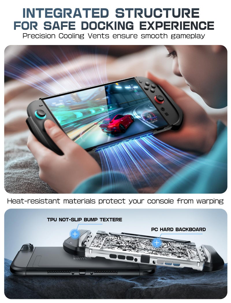 mumba Dockable Case for Nintendo Switch 2 2025, [Blade Series] TPU Grip Protective Cover Accessories Compatible with Switch 2 7.9 Inch and Quick-Release Joy-Con Design - Image 5