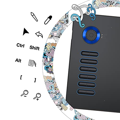 VEIKK A15Pro 8192 Pressure Sensitivity Graphic Drawing Tablet Support Windows, Mac, Android Mobile, Tilt Pressure with 12 Express Keys and A Quick Dial(Blue) - Image 4