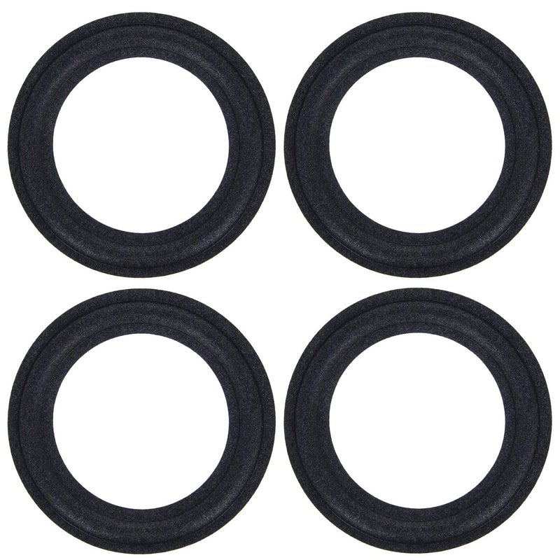 Fielect 6 Inch Speaker Foam Edge Surround Rings Replacement Parts for Speaker Repair or DIY 4pcs