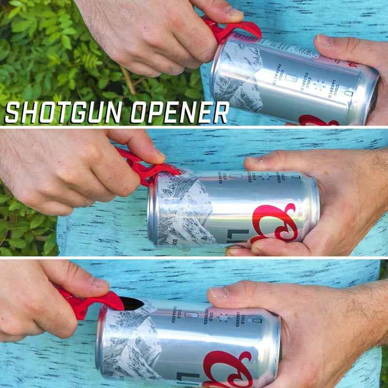 GoPong جهاز فتح زجاجات البيرة GoPong Ultimate Beer Shotgun - أداة سلسلة مفاتيح 10 عبوات - رائعة كهدايا للحفلات، والتخييم والمزيد - اختر لونك - Image 4