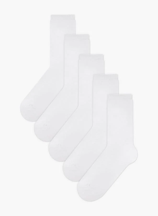 Splash FAV Pack of 5 Crew Length Cotton Socks