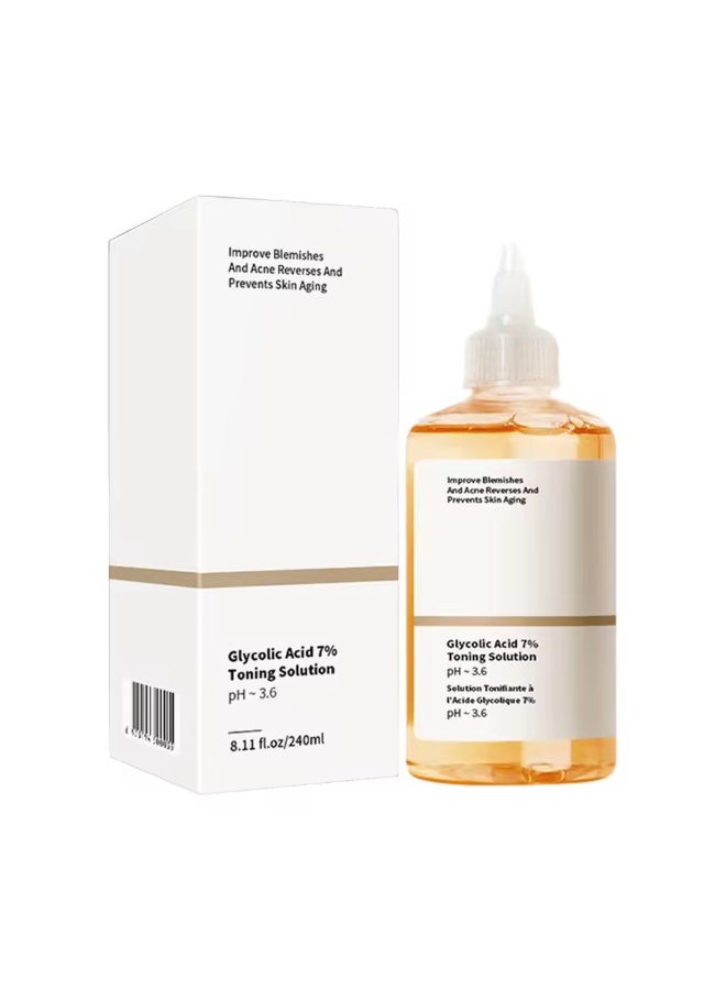 محلول حمض الجليكوليك بنسبة 7% 240مل - محلول سطحي يساعد على تجديد البشرة وتحسين ملمسها لبشرة أكثر إشراقًا - Image 1