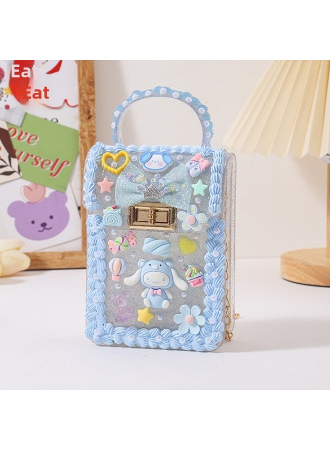 Qitong Fashion Satchel Handmade Diy Princess Handbag Girl's Backpack Satchel Toy Material Bag-Color:Trendy Shoulder Bag-candy Dog  - Image 1