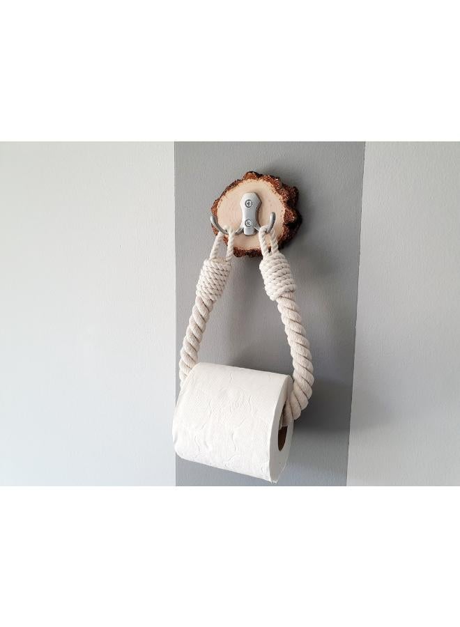 Antikiano Macrame paper roll tissue holder - Image 3