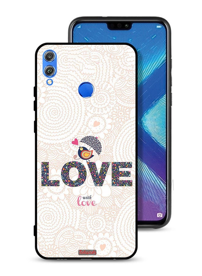 Tolwak Honor 8X Protective Case Cover Love With Love - Image 1