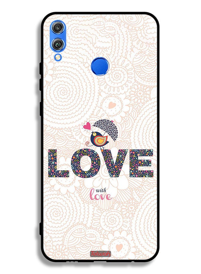 Tolwak Honor 8X Protective Case Cover Love With Love - Image 2