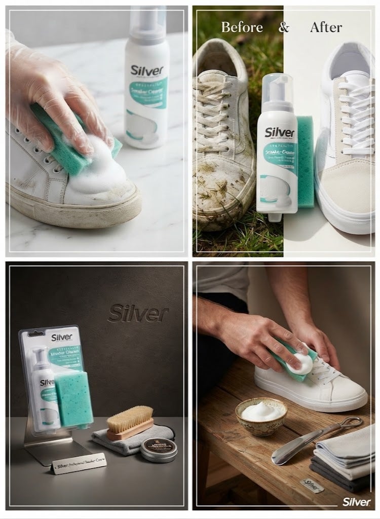silver SPECIALIST Sneaker Cleaner for All Materials ,All Colors 125 ml - Image 3