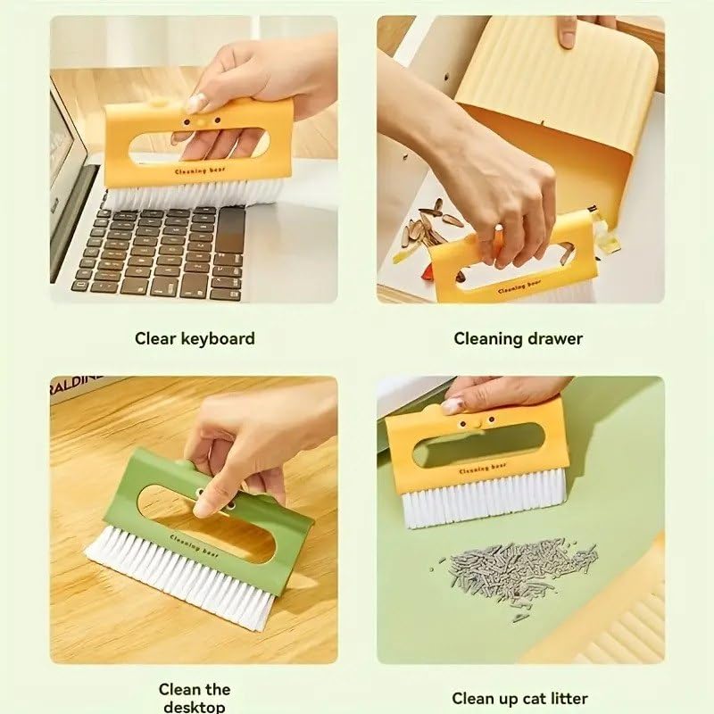 7 Seas 7Seas Compact Broom and Dustpan Set for Kitchen Countertops Portable Mini Cleaning Tool Mini Broom Dustpan Set Perfect for Table Desk and Small Spaces Handheld Dustpan with Broom Set - Image 5