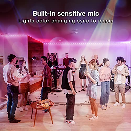 DAYBETTER Led Strip Lights 200 ft (4 Rolls of 50 ft) Ultra Long Smart Light Strips with App Voice Control Remote, RGB Music Sync Color Changing Lights for Bedroom, Kitchen, Party,Home Decoration - Image 4