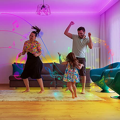 DAYBETTER Led Strip Lights 200 ft (4 Rolls of 50 ft) Ultra Long Smart Light Strips with App Voice Control Remote, RGB Music Sync Color Changing Lights for Bedroom, Kitchen, Party,Home Decoration - Image 3
