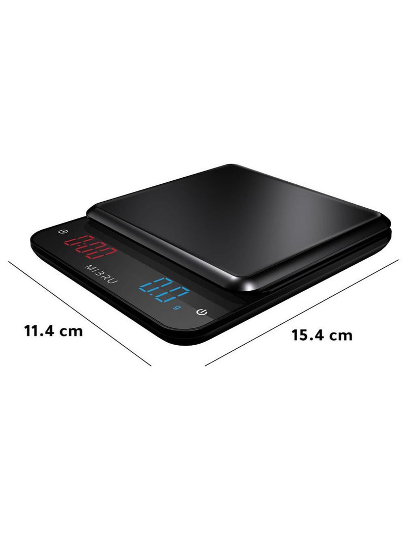 MIBRU - Electronic Kitchen Scale For Specialty Coffee Drip Accurate with Large Clear LCD Display with Timer and Tare Function - Image 1