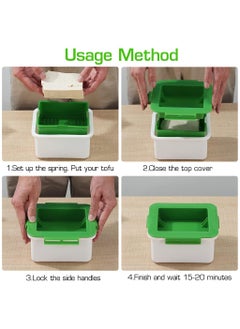 HASTHIP HASTHIP® Tofu Press Drainer Water Remover Food Grade Tofu Making Tools Homemade Tofu Tools Quick Excessive Water Removal Easy Tofu Drainer Press for Tofu Within 4.5x3.78x1.77 inch, Dish Washer Safe  - Image 4
