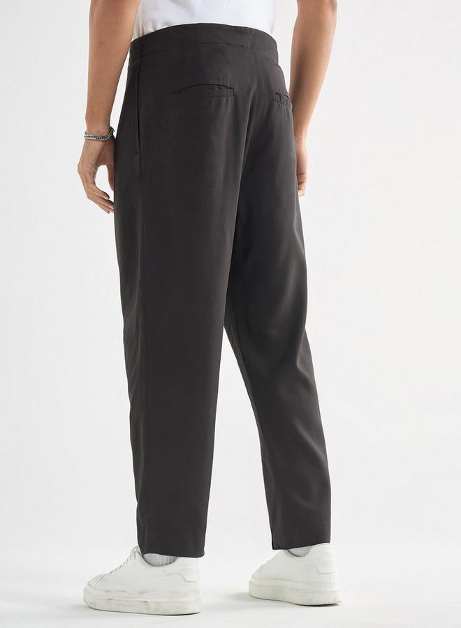 سبلاش فيڤ بنطلون سادة بقصة مريحة وخصر مرن وجيوب - Image 3