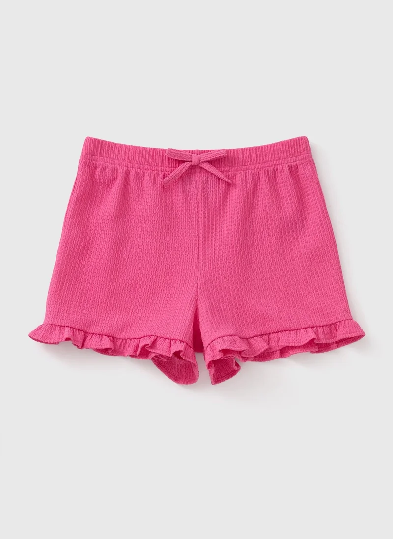 Matalan Girls Pink Crinkle Shorts