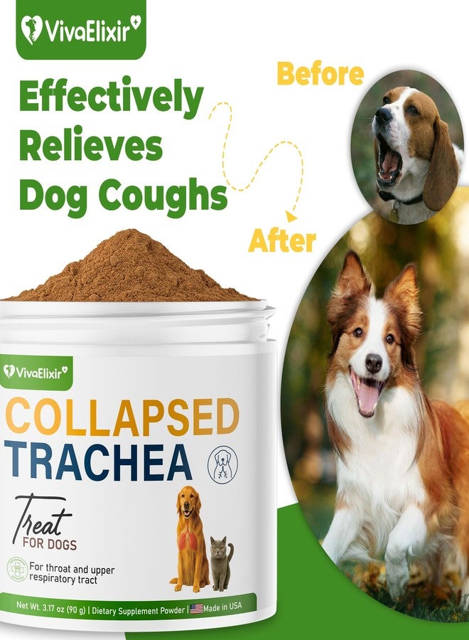 VivaElixir Dog Cough Powder–Relieves Cough, wheezing, tracheal Collapse, and Throat Irritation–Respiratory Health–Immune Support for Dogs in Kennel or Seasonal Challenges–All-Natural Herbal + Vitamin Blend–90g - Image 4