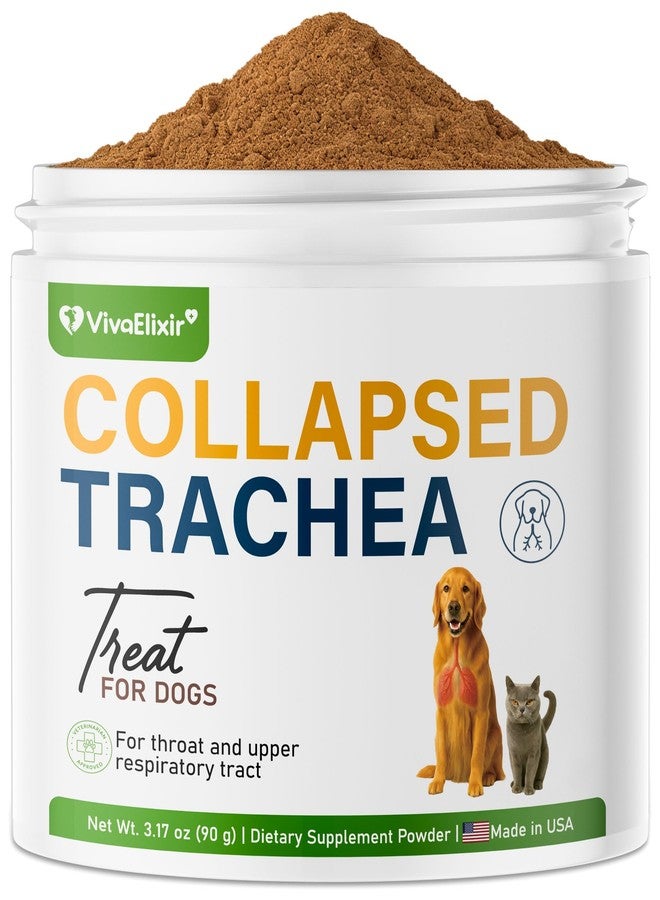 VivaElixir Dog Cough Powder–Relieves Cough, wheezing, tracheal Collapse, and Throat Irritation–Respiratory Health–Immune Support for Dogs in Kennel or Seasonal Challenges–All-Natural Herbal + Vitamin Blend–90g - Image 1